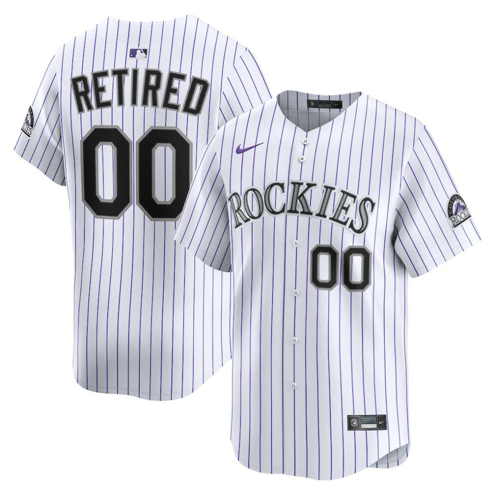 Colorado Rockies Nike Home Limited Pick-A-Player Retired Roster Jersey - White Jerseys