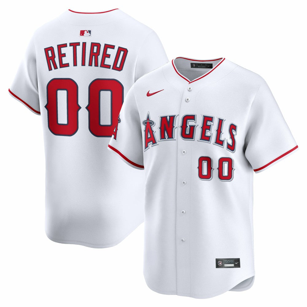 Los Angeles Angels Nike Home Limited Pick-A-Player Retired Roster Jersey - White Jerseys