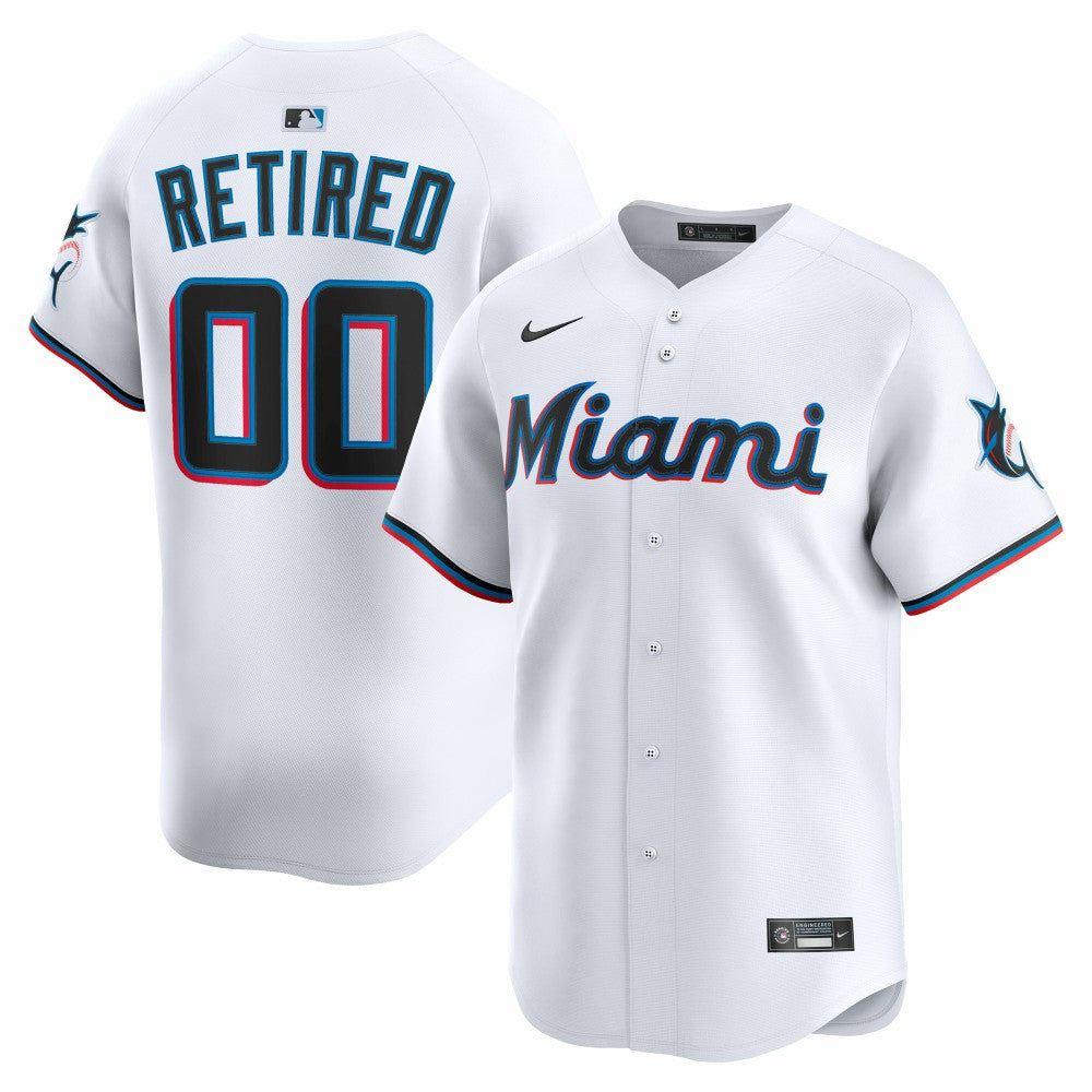 Miami Marlins Nike Home Limited Pick-A-Player Retired Roster Jersey - White Jerseys