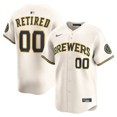 Milwaukee Brewers Nike Home Limited Pick-A-Player Retired Roster Jersey - Cream Jerseys