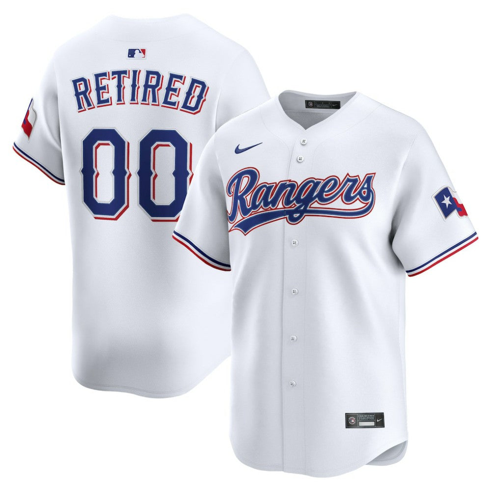 Texas Rangers Nike Home Limited Pick-A-Player Retired Roster Jersey - White Jerseys