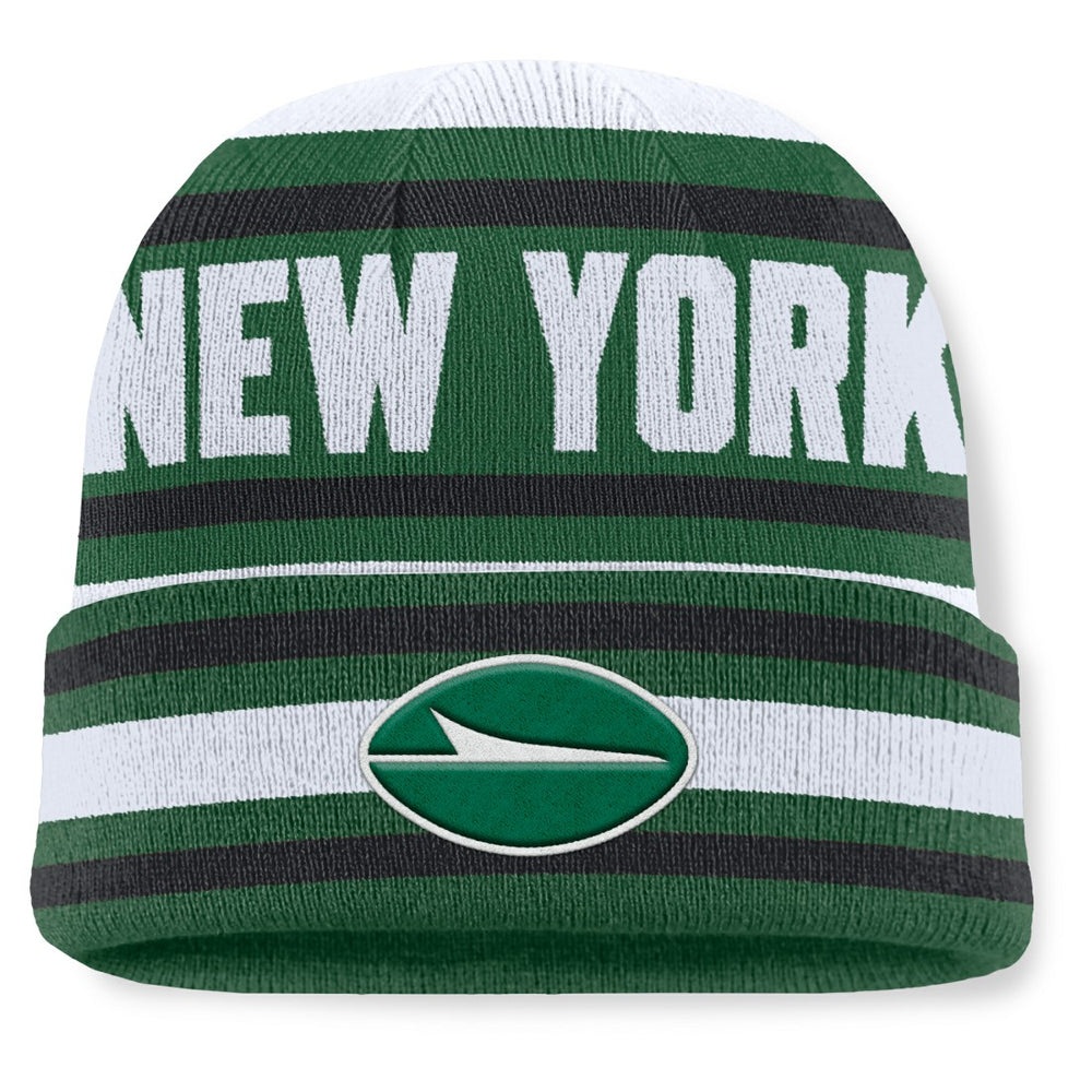New York Jets Center Cuffed Knit Hat - Green Hats