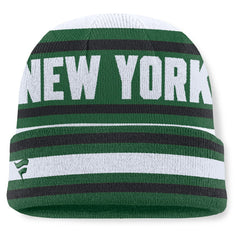 New York Jets Center Cuffed Knit Hat - Green Hats