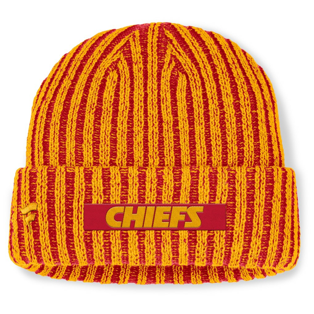 Kansas City Chiefs Field Judge Cuffed Knit Hat - Red/Gold Hats
