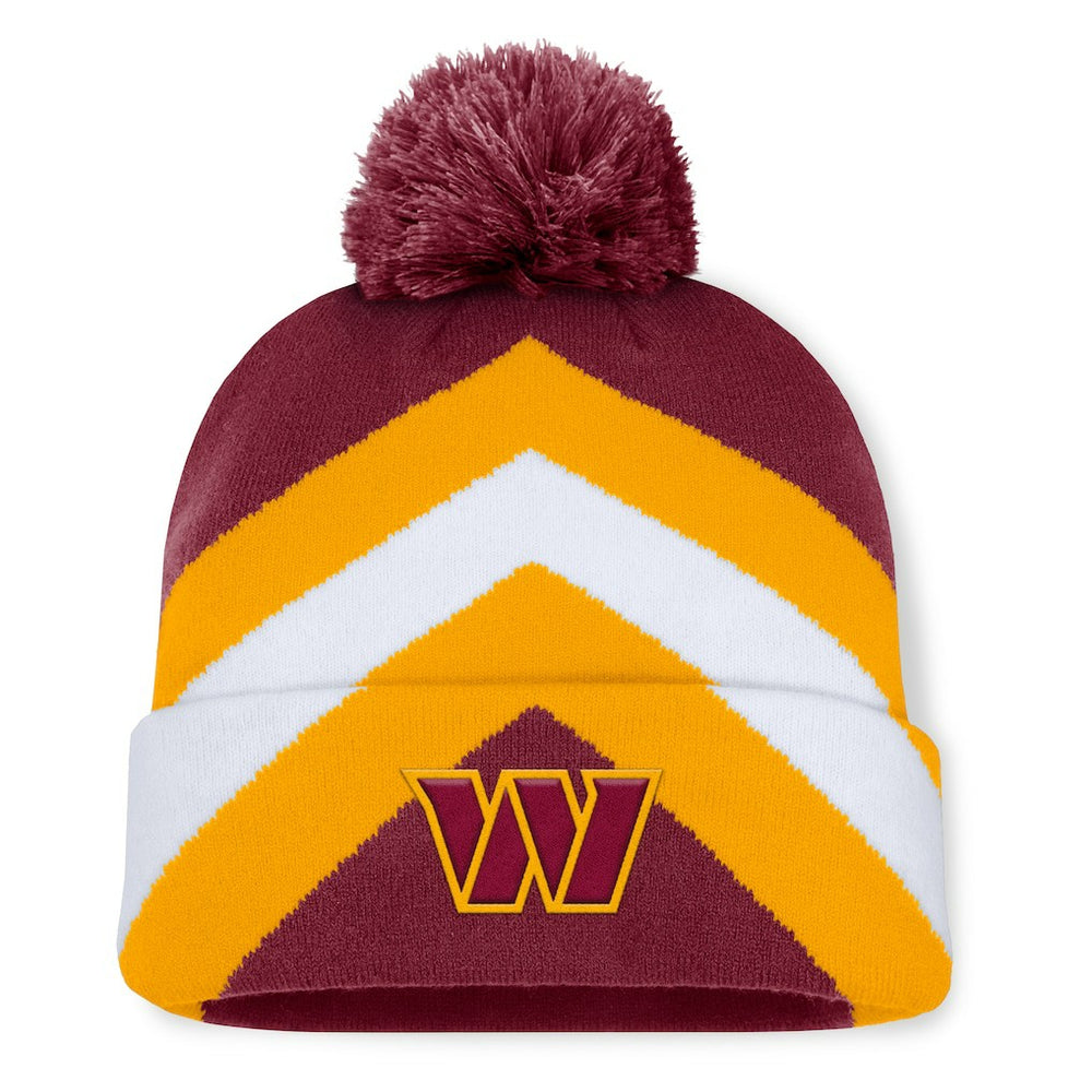 Washington Commanders Women's Cornerback Cuffed Knit Hat with Pom - Burgundy Hats