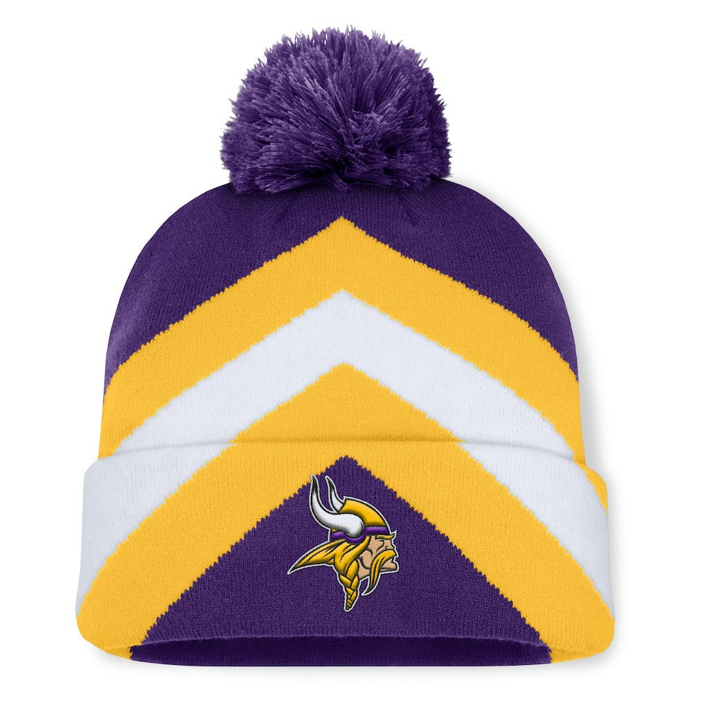 Minnesota Vikings Women's Cornerback Cuffed Knit Hat with Pom - Purple Hats