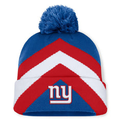 New York Giants Women's Cornerback Cuffed Knit Hat with Pom - Royal Hats