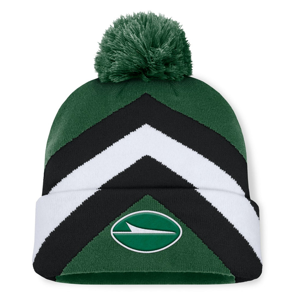 New York Jets Women's Cornerback Cuffed Knit Hat with Pom - Green Hats