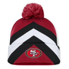 San Francisco 49ers Women's Cornerback Cuffed Knit Hat with Pom - Scarlet Hats