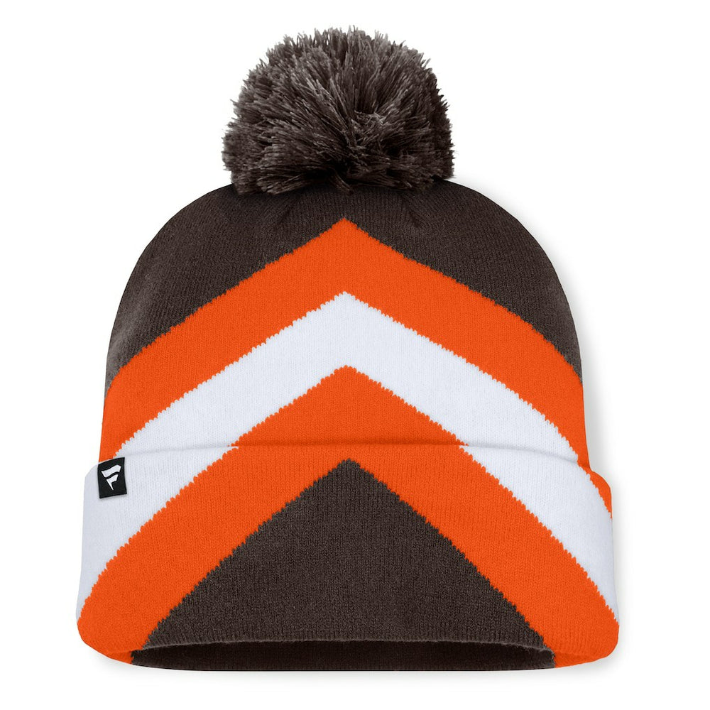 Cleveland Browns Women's Cornerback Cuffed Knit Hat with Pom - Brown Hats