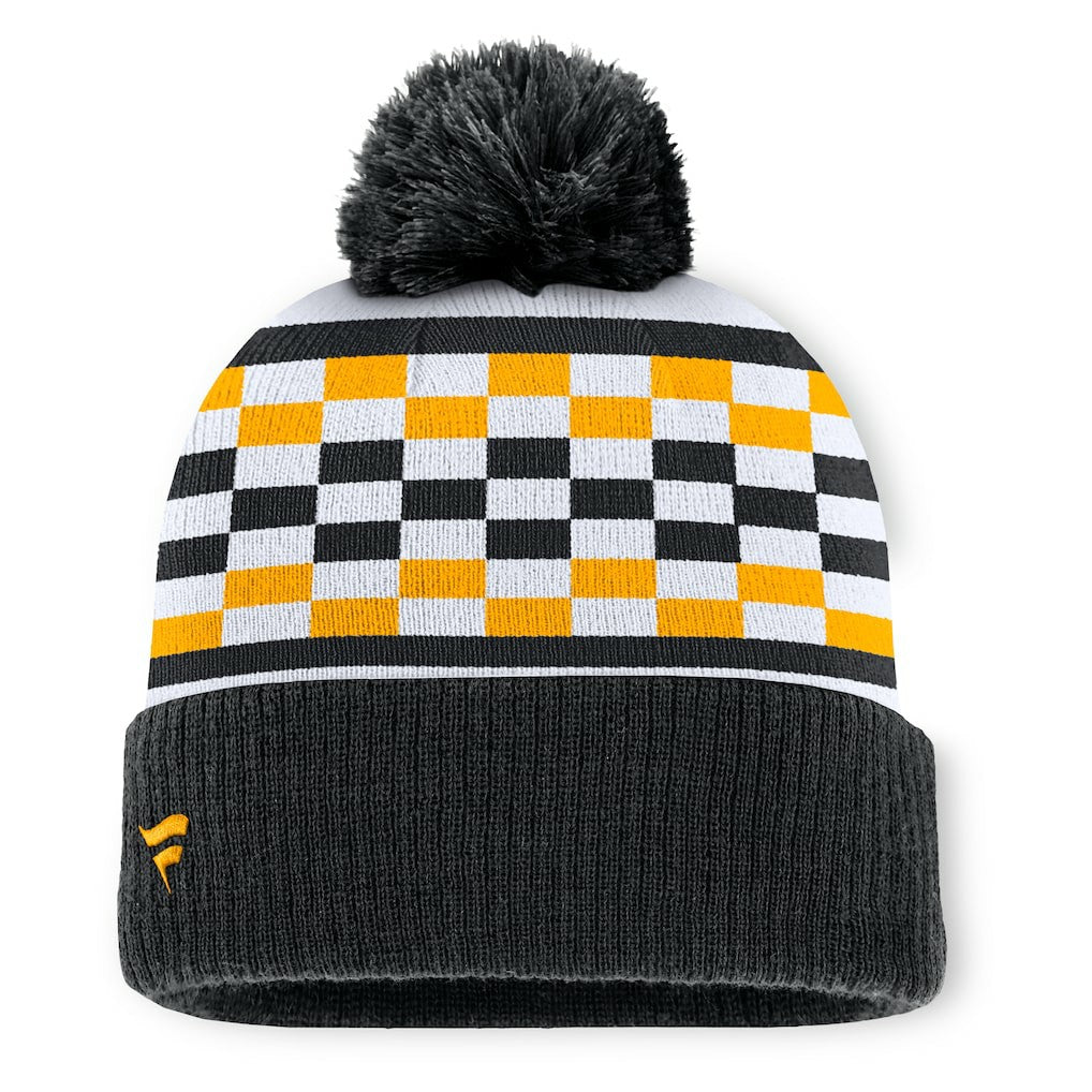 Pittsburgh Steelers Women's End Zone Cuffed Knit Hat with Pom - Black Hats