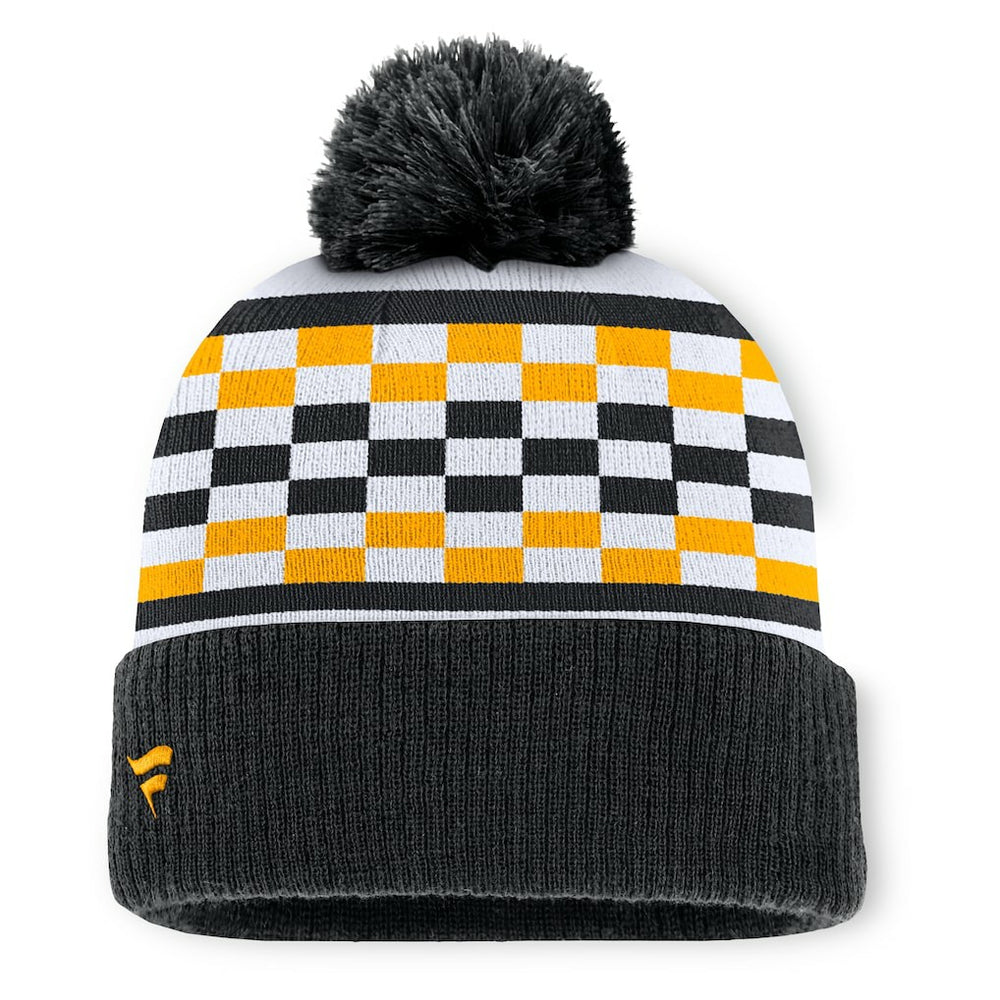 Pittsburgh Steelers Women's End Zone Cuffed Knit Hat with Pom - Black Hats
