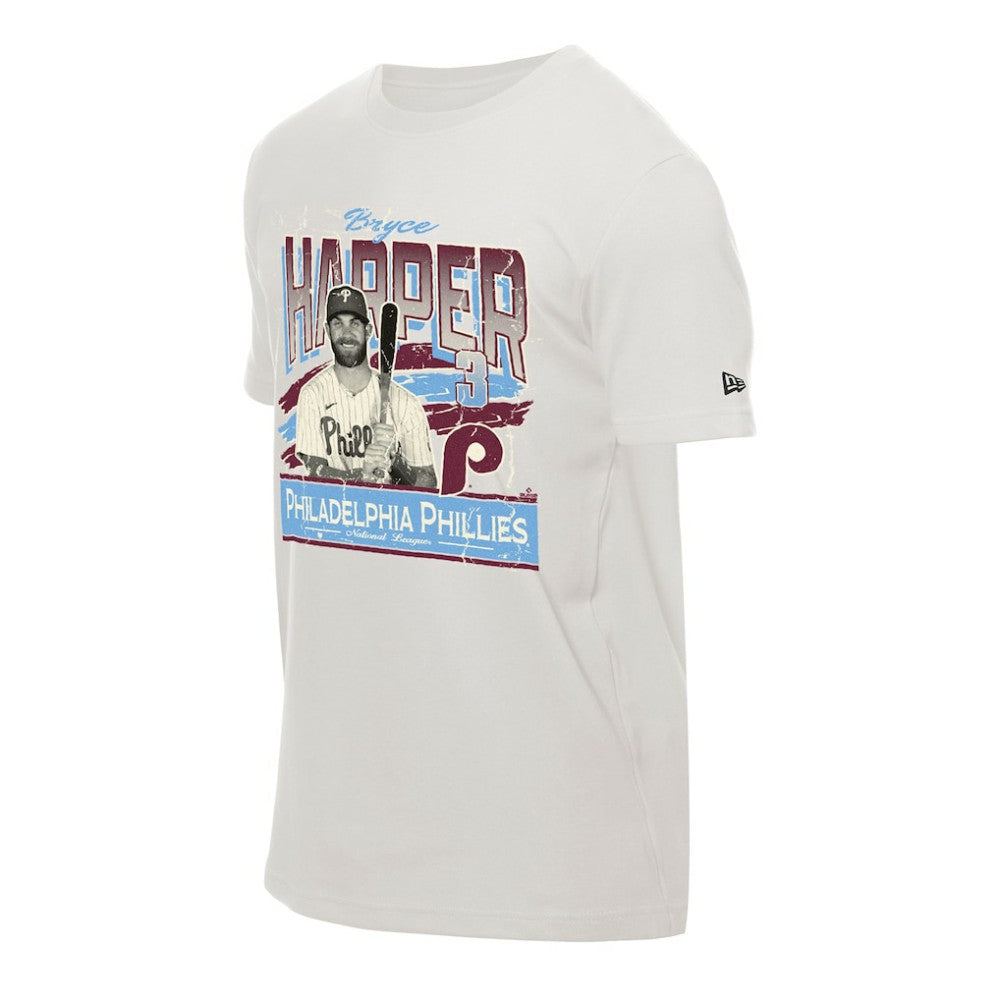 Bryce Harper Philadelphia Phillies New Era Batter Up T-Shirt - Cream T-shirts