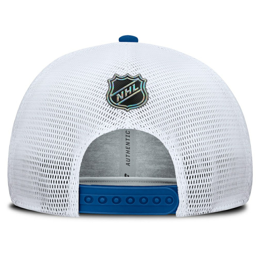 New York Rangers Fanatics Centennial Authentic Pro Structured Trucker Adjustable Hat - Blue/White | US 202815535