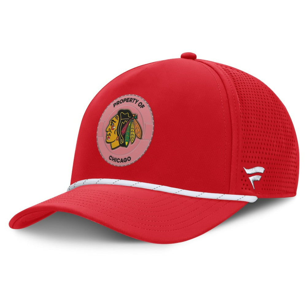 Chicago Blackhawks Fanatics Centennial Pinched Front Adjustable Hat - Red | US 202815572