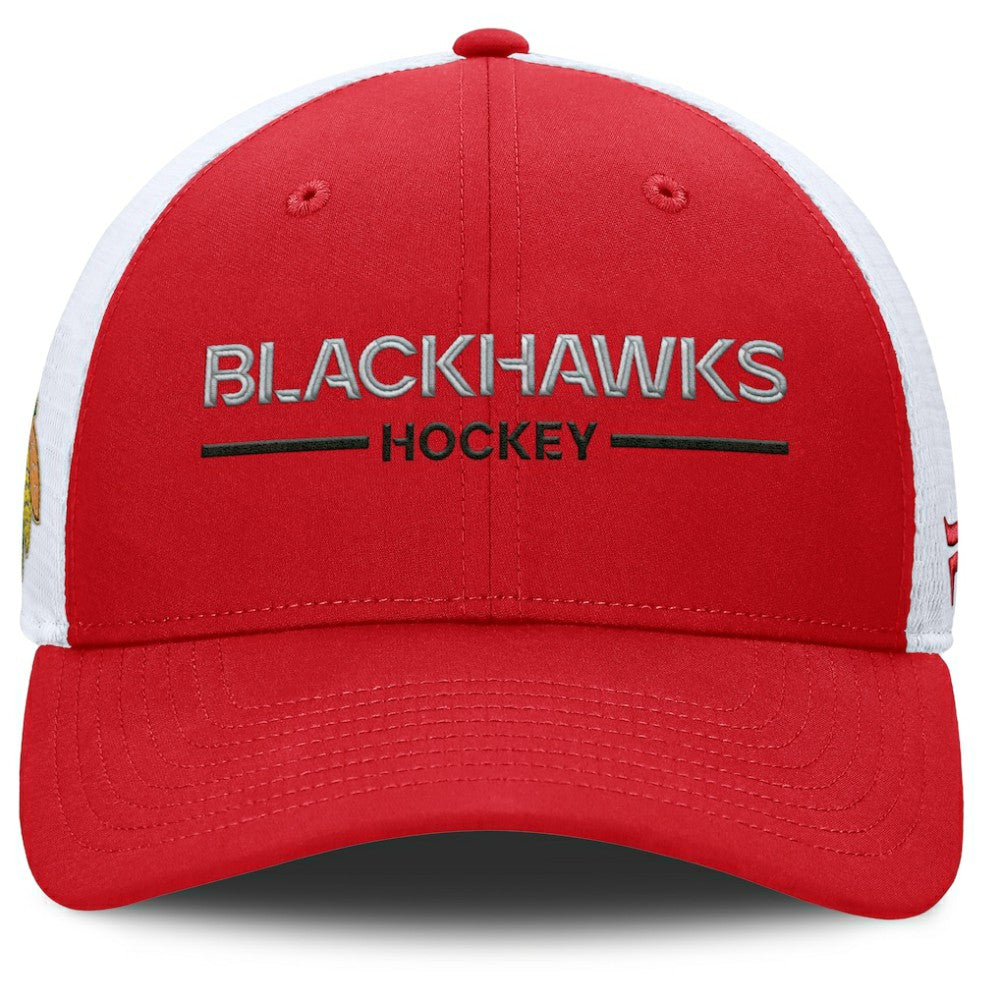 Chicago Blackhawks Fanatics Centennial Adjustable Trucker Hat - Red/White | US 202815617