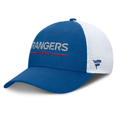 New York Rangers Fanatics Centennial Authentic Pro Structured Trucker Adjustable Hat - Blue/White | US 202815618