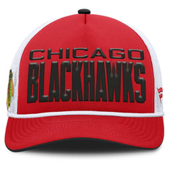 Chicago Blackhawks Fanatics Centennial Foam Front Adjustable Trucker Hat - Red/White | US 202815625