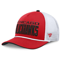 Chicago Blackhawks Fanatics Centennial Foam Front Adjustable Trucker Hat - Red/White | US 202815625