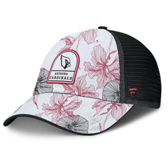 Arizona Cardinals Tropical Adjustable Trucker Hat - White/Black Hats