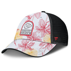 Kansas City Chiefs Tropical Adjustable Trucker Hat - White/Black Hats