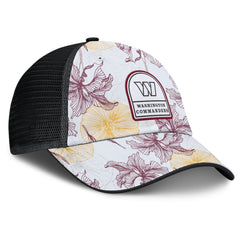 Washington Commanders Tropical Adjustable Trucker Hat - White/Black Hats