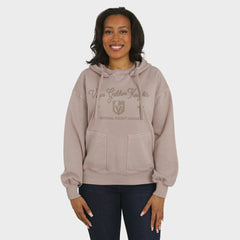 Vegas Golden Knights WEAR by Erin Andrews Women's Washed Pullover Crewdie - Tan | US 202830771