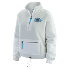 Utah Mammoth WEAR by Erin Andrews Women's Polar Fleece Quarter-Zip Jacket - Gray | US 202830784