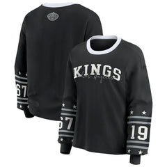 Los Angeles Kings WEAR by Erin Andrews Women's Long-Sleeve Sport T-Shirt - Black | US 202830806