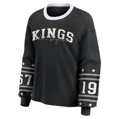 Los Angeles Kings WEAR by Erin Andrews Women's Long-Sleeve Sport T-Shirt - Black | US 202830806