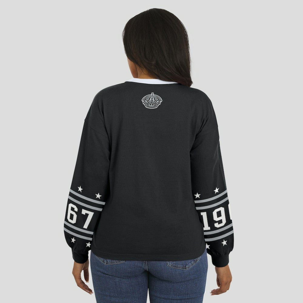 Los Angeles Kings WEAR by Erin Andrews Women's Long-Sleeve Sport T-Shirt - Black | US 202830806