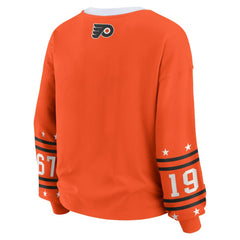 Philadelphia Flyers WEAR by Erin Andrews Women's Long-Sleeve Sport T-Shirt - Orange | US 202830818