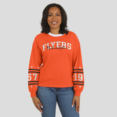 Philadelphia Flyers WEAR by Erin Andrews Women's Long-Sleeve Sport T-Shirt - Orange | US 202830818