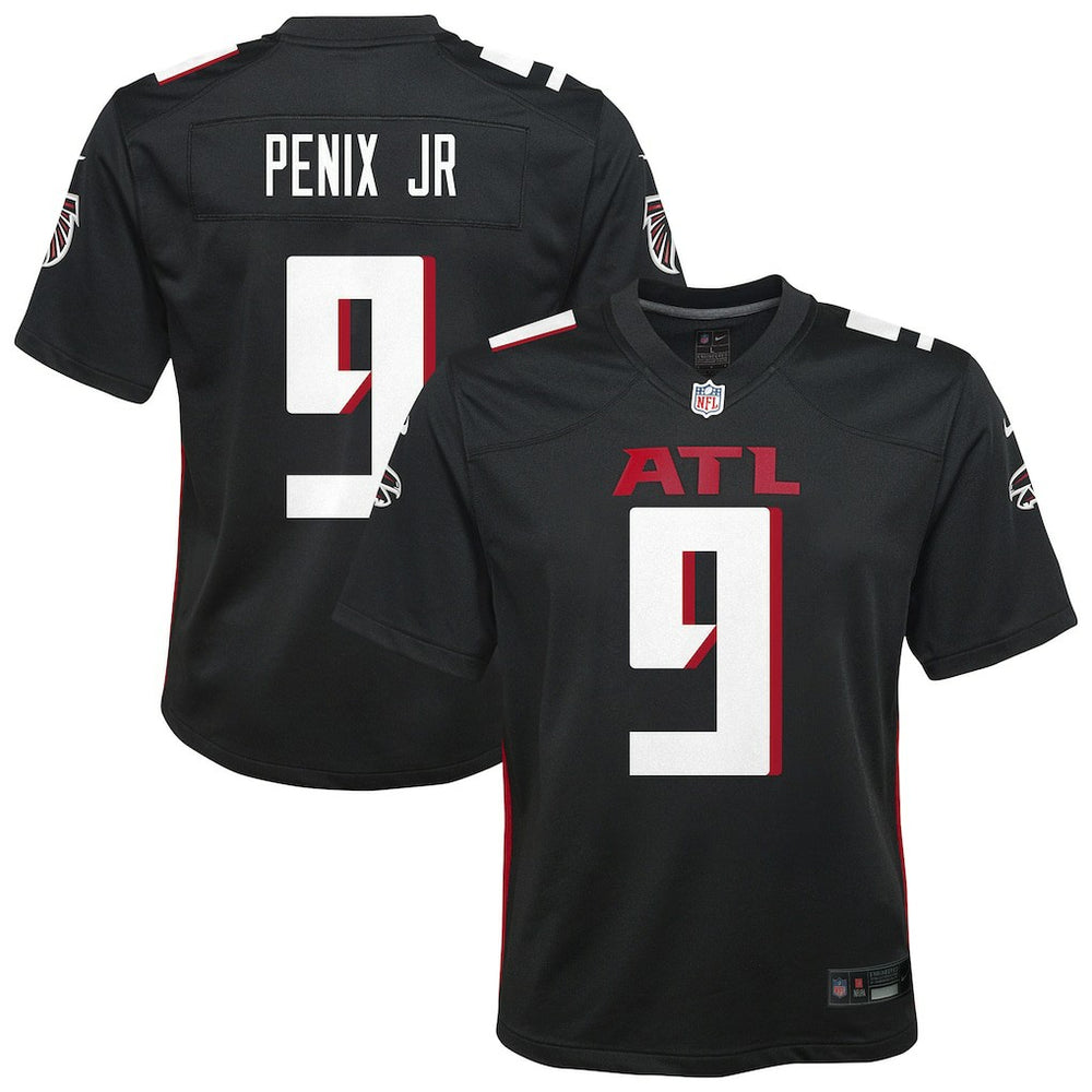 Michael Penix Jr. Atlanta Falcons Youth Team Game Jersey - Black Jerseys