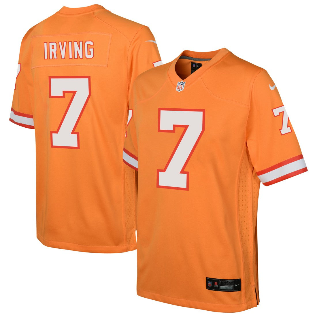 Bucky Irving Tampa Bay Buccaneers Youth Alternate Game Jersey - Orange Jerseys