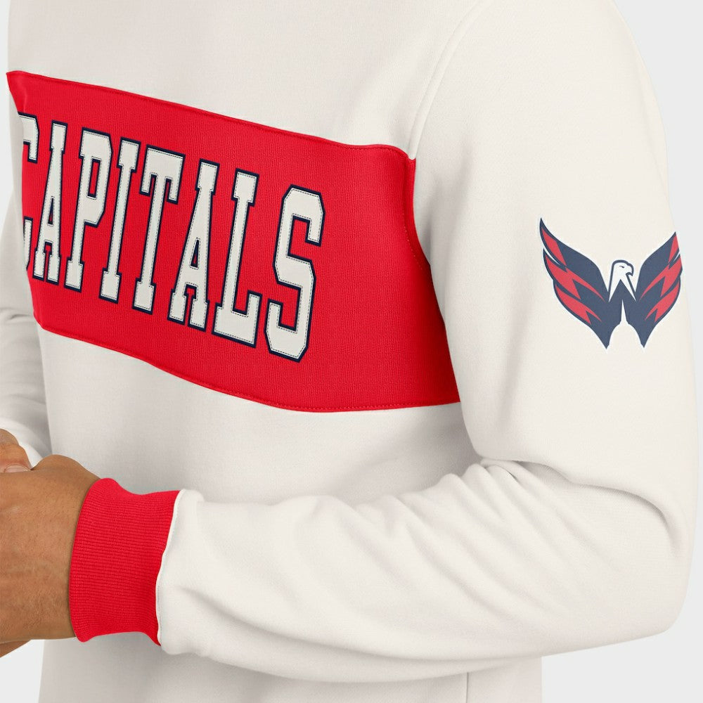 Washington Capitals Darius Rucker Collection by Fanatics Colorblock Pullover Sweatshirt - Cream | US 202831244