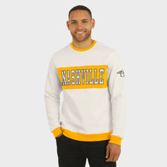 Nashville Predators Darius Rucker Collection by Fanatics Colorblock Pullover Sweatshirt - Cream | US 202831247