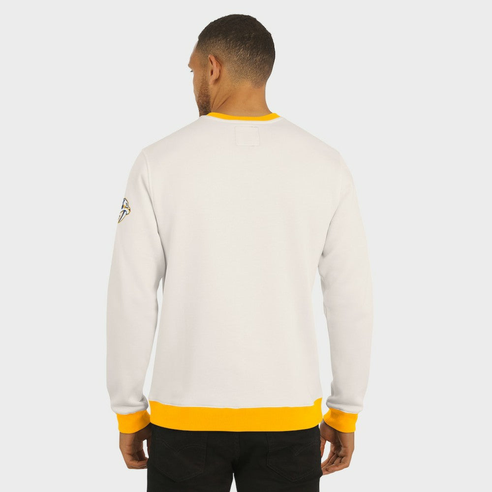 Nashville Predators Darius Rucker Collection by Fanatics Colorblock Pullover Sweatshirt - Cream | US 202831247