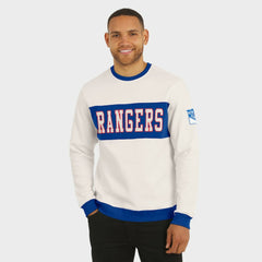New York Rangers Darius Rucker Collection by Fanatics Colorblock Pullover Sweatshirt - Cream | US 202831248