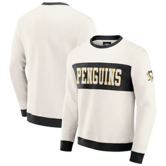 Pittsburgh Penguins Darius Rucker Collection by Fanatics Colorblock Pullover Sweatshirt - Cream | US 202831249