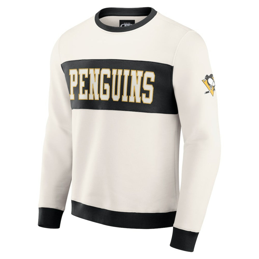 Pittsburgh Penguins Darius Rucker Collection by Fanatics Colorblock Pullover Sweatshirt - Cream | US 202831249
