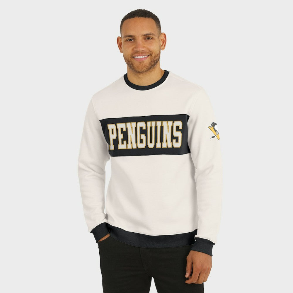 Pittsburgh Penguins Darius Rucker Collection by Fanatics Colorblock Pullover Sweatshirt - Cream | US 202831249