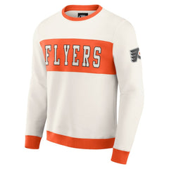 Philadelphia Flyers Darius Rucker Collection by Fanatics Colorblock Pullover Sweatshirt - Cream | US 202831250