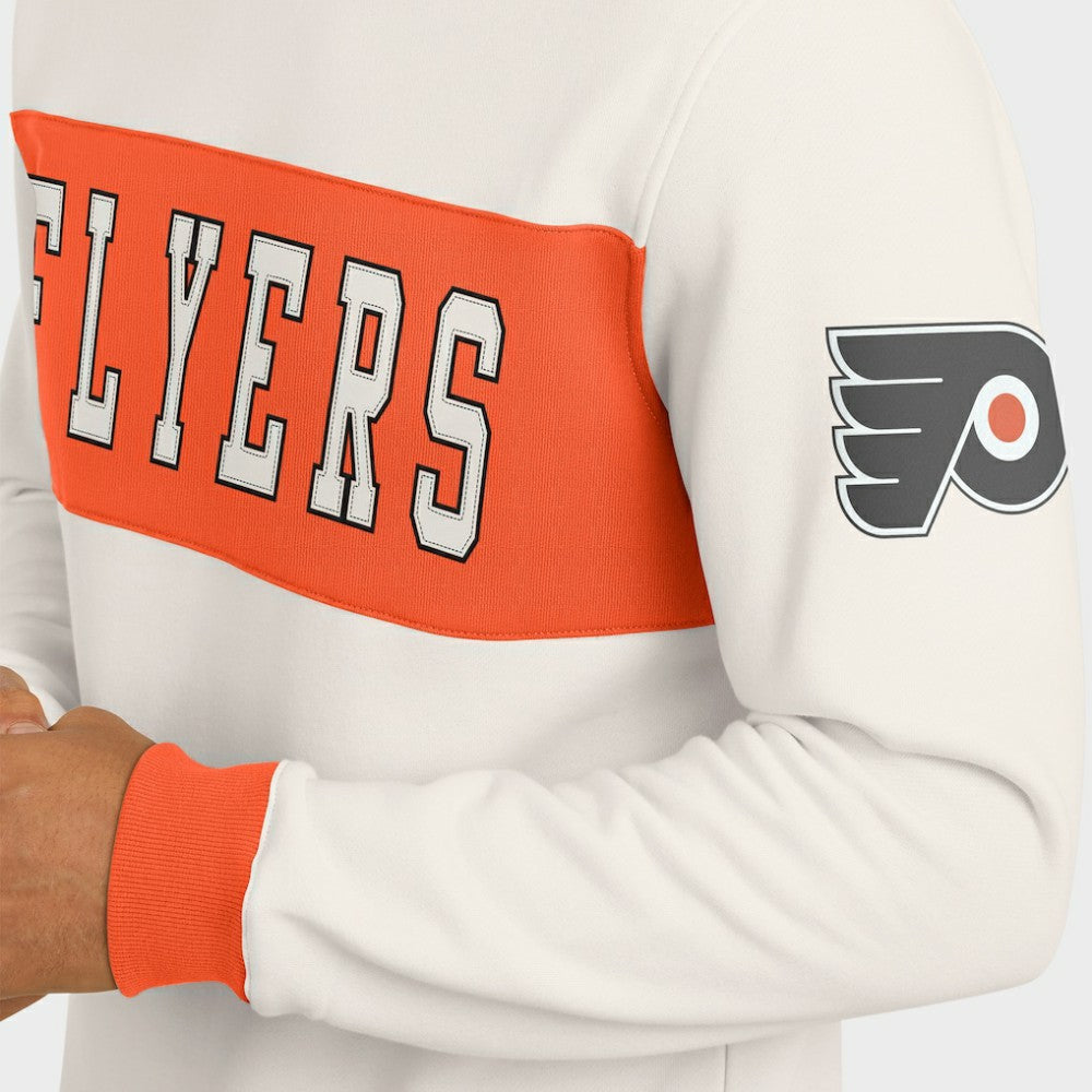 Philadelphia Flyers Darius Rucker Collection by Fanatics Colorblock Pullover Sweatshirt - Cream | US 202831250
