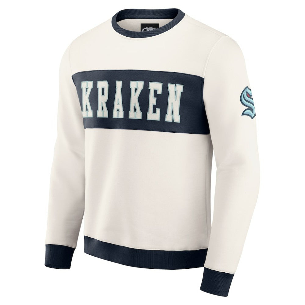 Seattle Kraken Darius Rucker Collection by Fanatics Colorblock Pullover Sweatshirt - Cream | US 202831252
