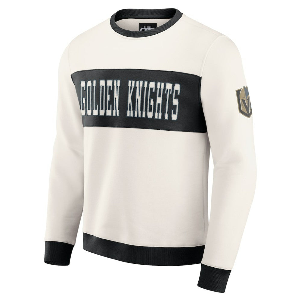Vegas Golden Knights Darius Rucker Collection by Fanatics Colorblock Pullover Sweatshirt - Cream | US 202831253