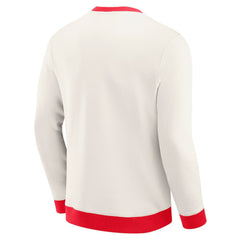 Chicago Blackhawks Darius Rucker Collection by Fanatics Colorblock Pullover Sweatshirt - Cream | US 202831254