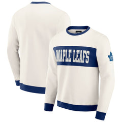 Toronto Maple Leafs Darius Rucker Collection by Fanatics Colorblock Pullover Sweatshirt - Cream | US 202831256