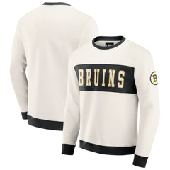 Boston Bruins Darius Rucker Collection by Fanatics Colorblock Pullover Sweatshirt - Cream | US 202831258