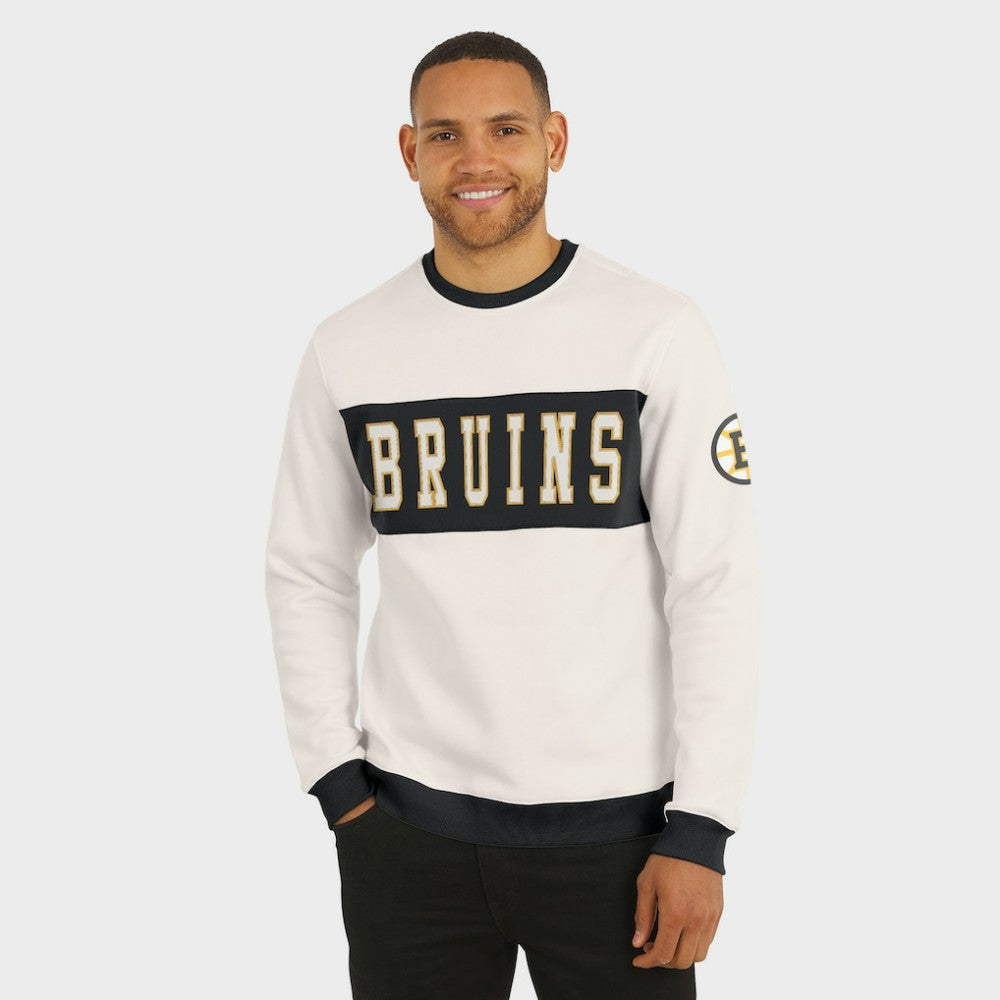 Boston Bruins Darius Rucker Collection by Fanatics Colorblock Pullover Sweatshirt - Cream | US 202831258